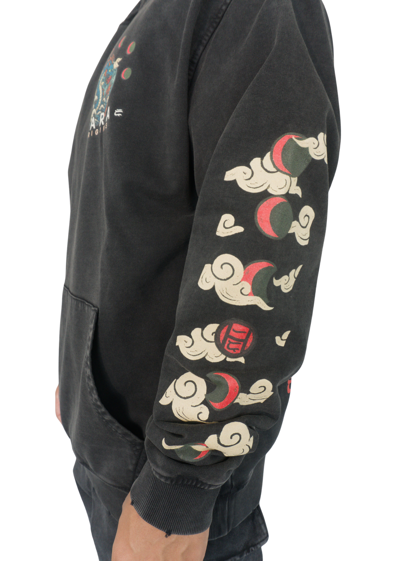 Bakunawa Oversized Snow Washed Hoodie