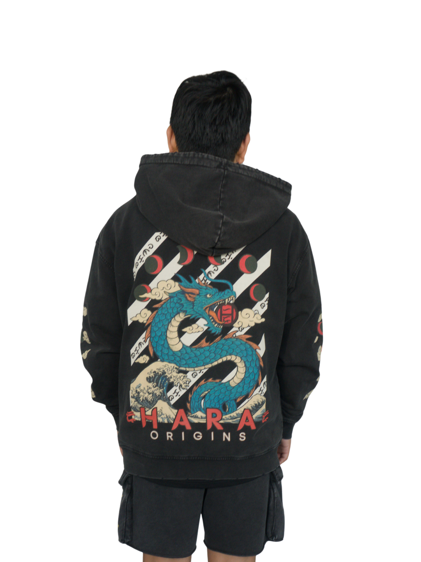 Bakunawa Oversized Snow Washed Hoodie