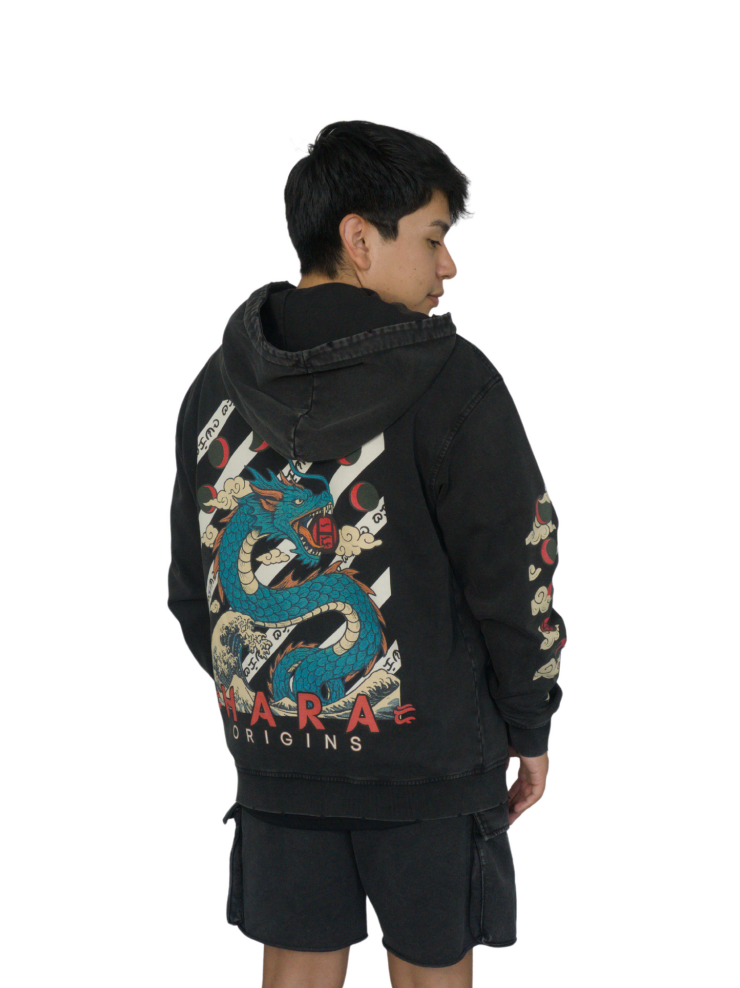 Bakunawa Oversized Snow Washed Hoodie