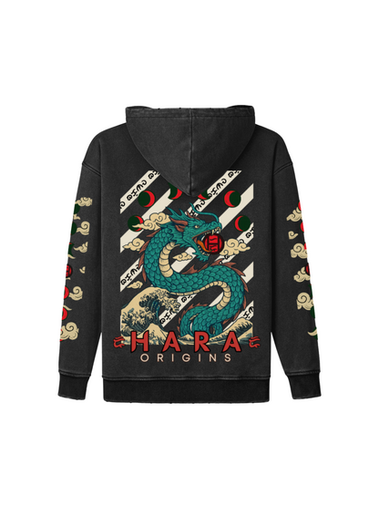 Bakunawa Oversized Snow Washed Hoodie