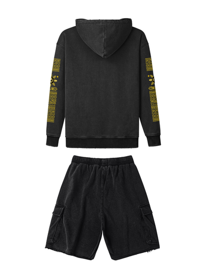 Pamana Snow Wash Set (Hoodie and Cargo Short)